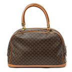 Handbag Vintage Front Pocket Dome Bag Brown Macadam Coated Canvas