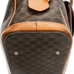 Handbag Vintage Front Pocket Dome Bag Brown Macadam Coated Canvas
