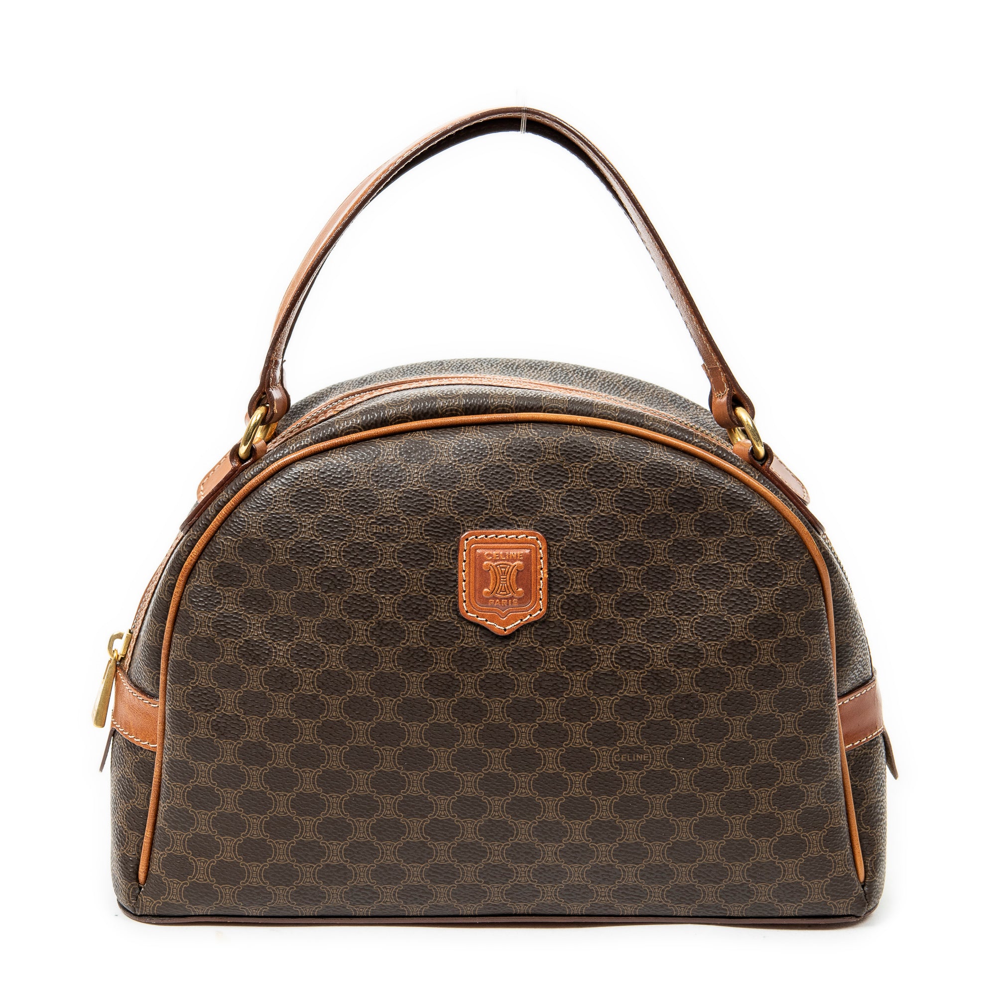 Shoulder bag Vintage Dome Tote Brown Macadam Coated Canvas