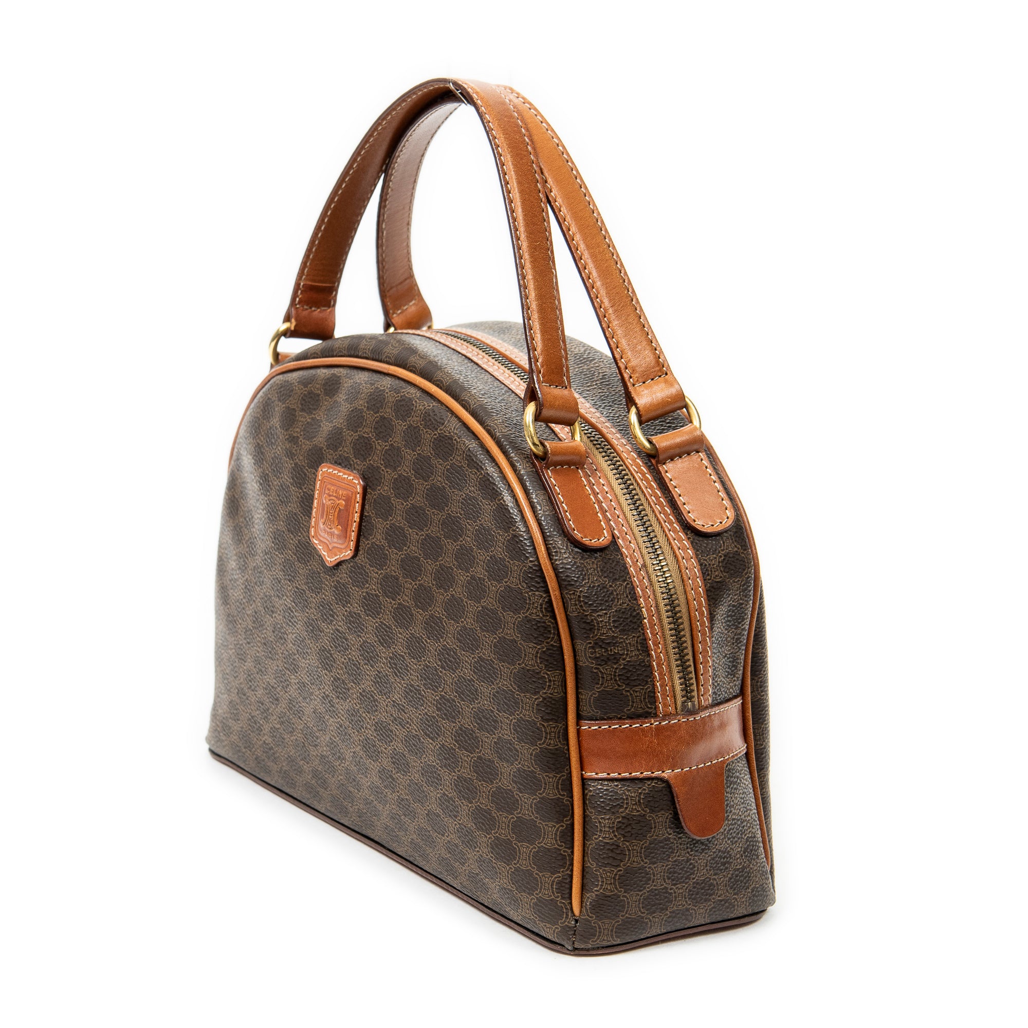 Shoulder bag Vintage Dome Tote Brown Macadam Coated Canvas