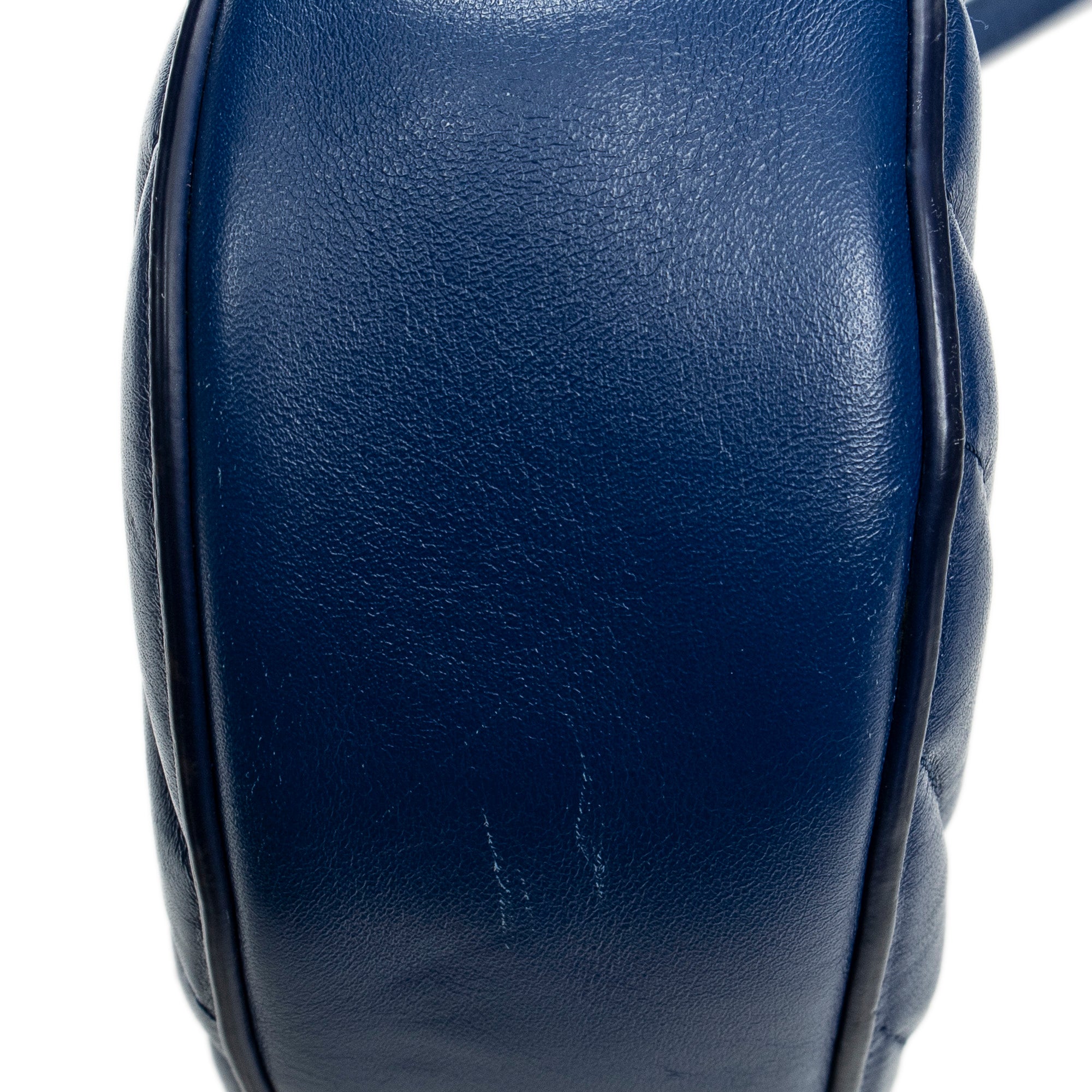 Shoulder bag Mini Drew Bijou Blue Quilted Calfskin Leather
