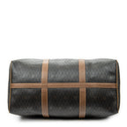 Sac de voyage vintage grand Boston en toile enduite Macadam marron