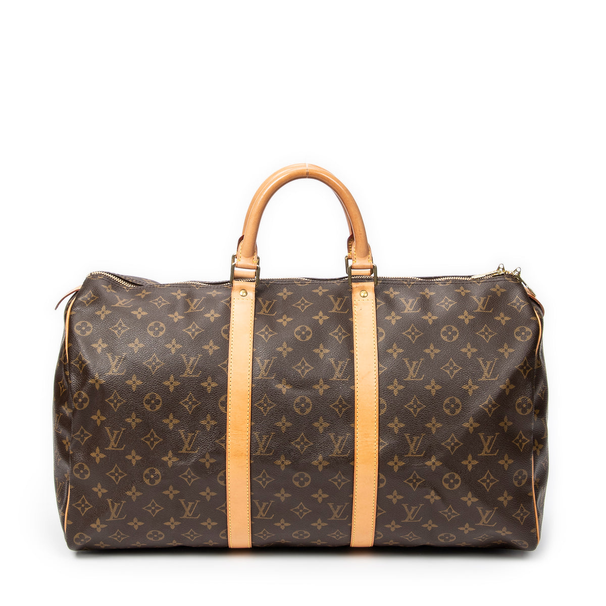 Travel Bag Keepall 50 Brown Monogram Canvas