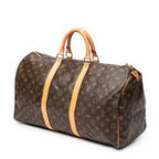 Travel Bag Keepall 50 Brown Monogram Canvas
