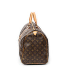 Travel Bag Keepall 50 Brown Monogram Canvas