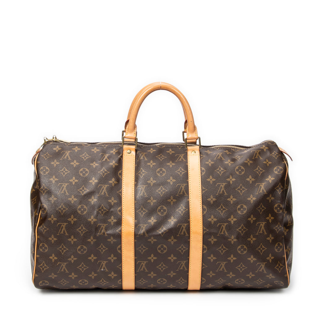 Travel Bag Keepall 50 Brown Monogram Canvas