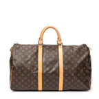 Travel Bag Keepall 50 Brown Monogram Canvas