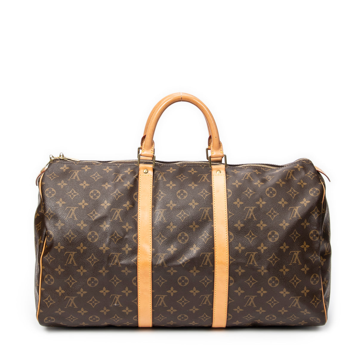 Travel Bag Keepall 50 Brown Monogram Canvas