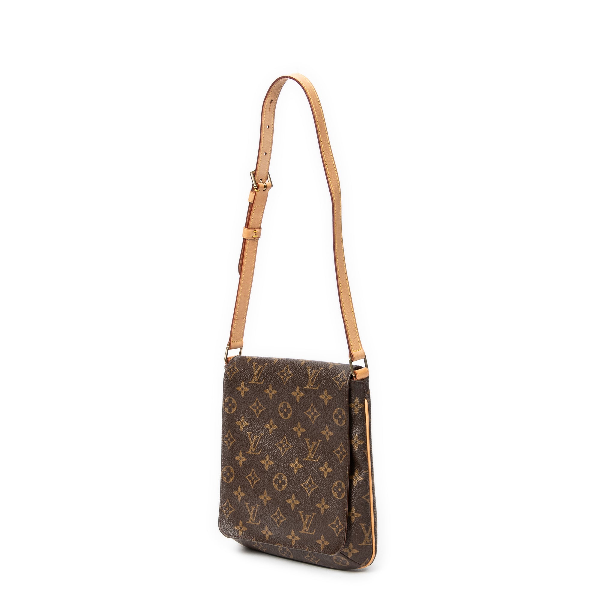 Shoulder bag Musette Salsa Brown Monogram Canvas