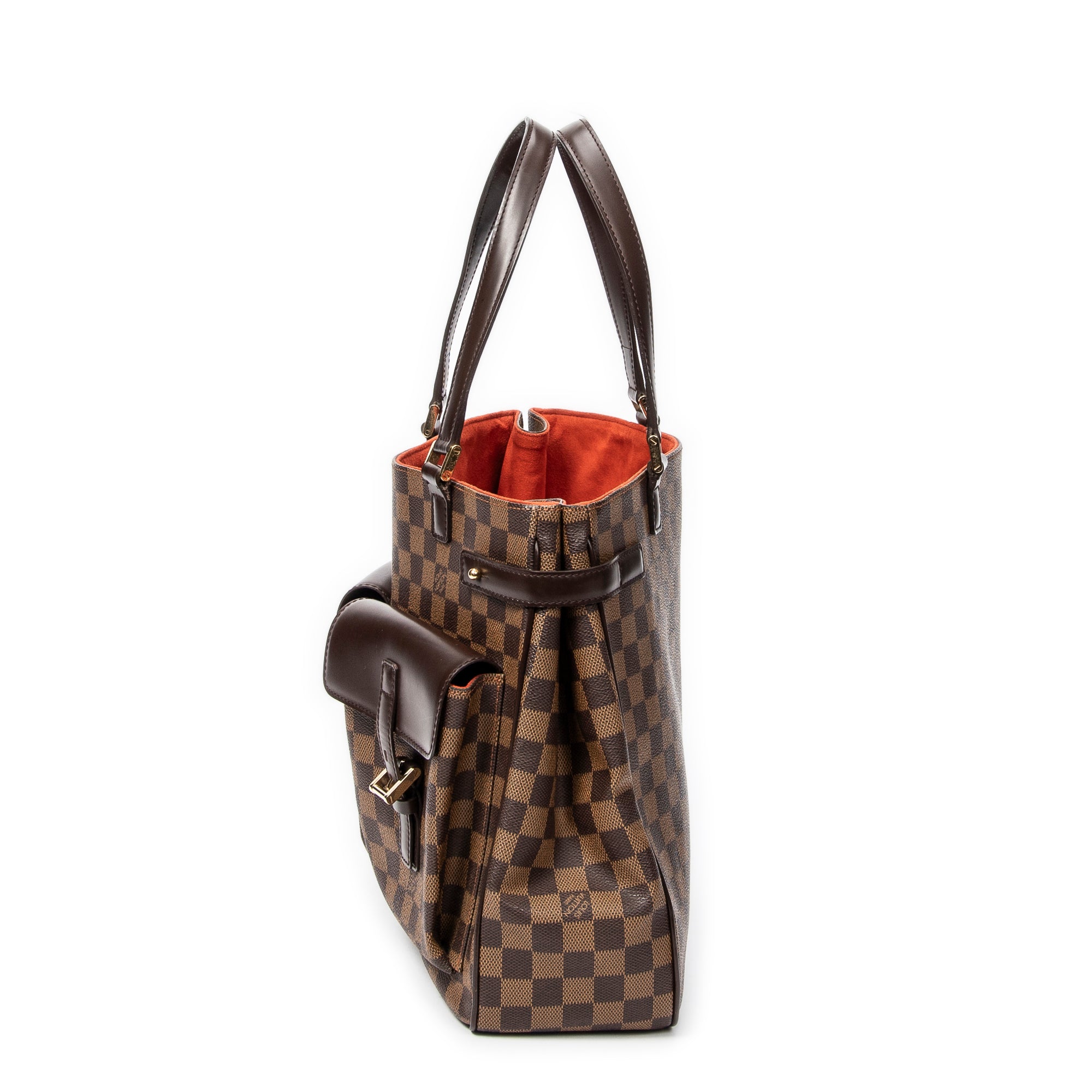 Shoulder bag Uzes Brown Damier Ebene