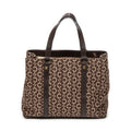Handbag Small Open Tote Brown C Macadam Canvas