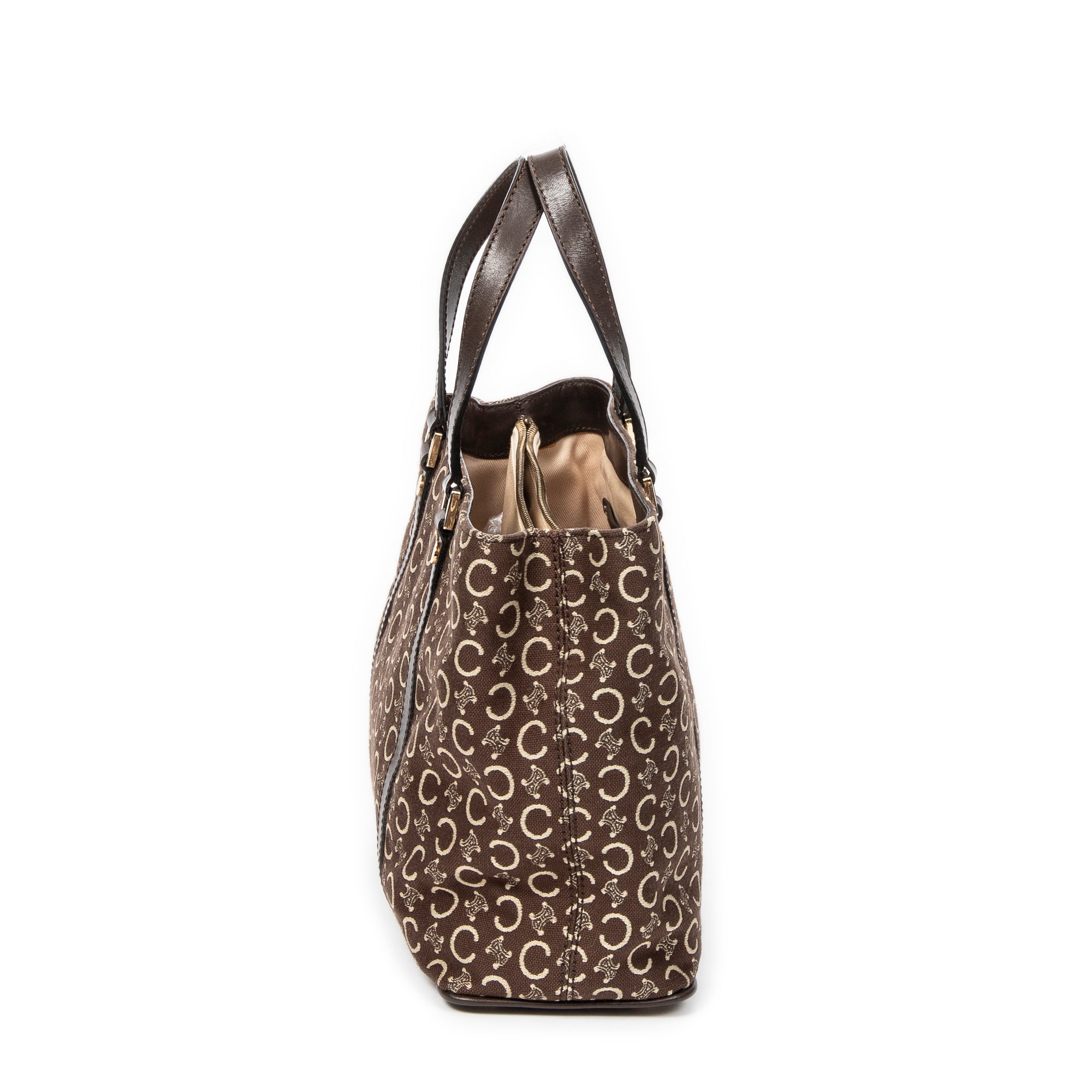 Handbag Small Open Tote Brown C Macadam Canvas