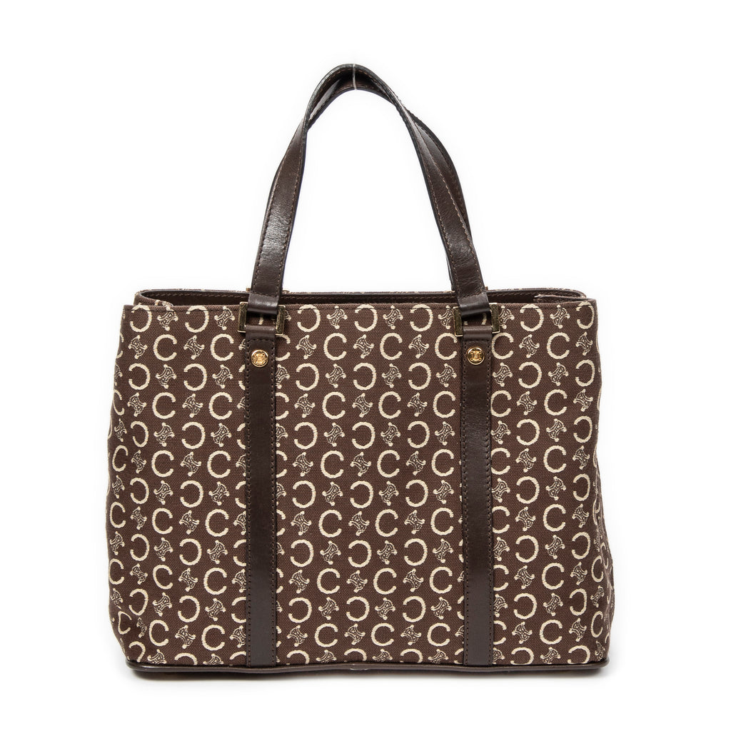 Handbag Small Open Tote Brown C Macadam Canvas