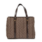Handbag Small Open Tote Brown C Macadam Canvas