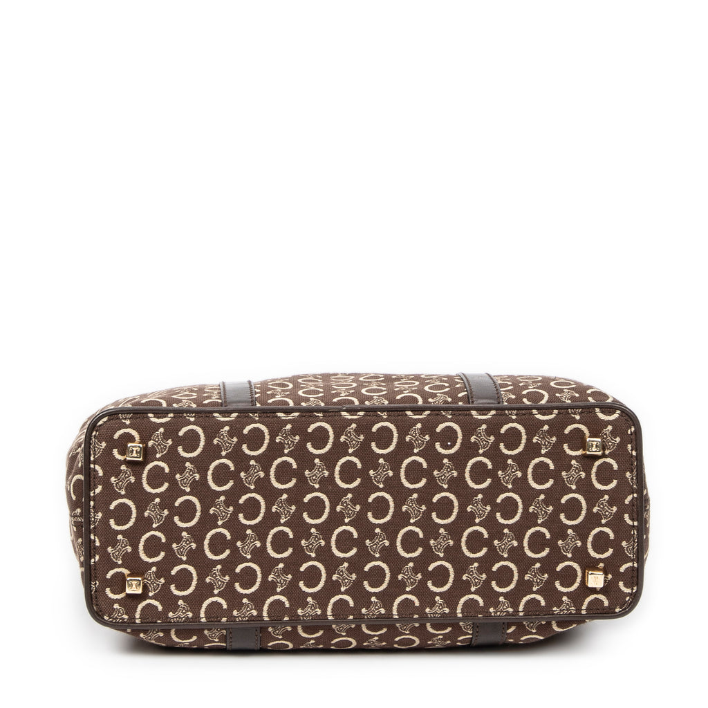 Handbag Small Open Tote Brown C Macadam Canvas