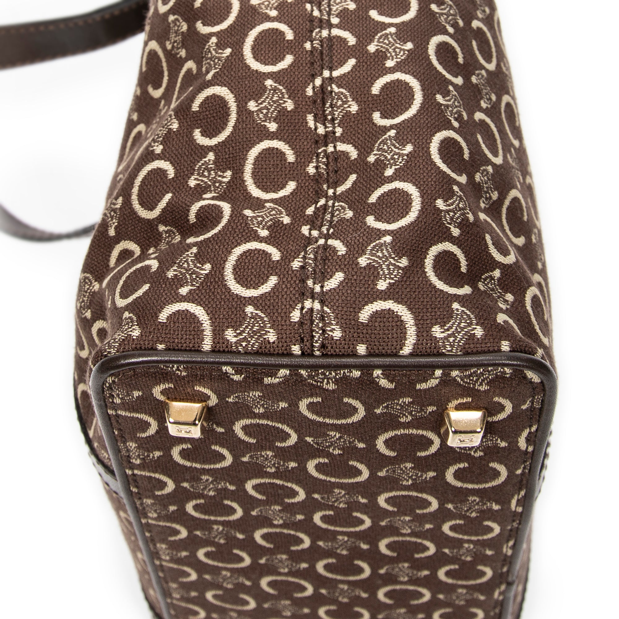 Handbag Small Open Tote Brown C Macadam Canvas