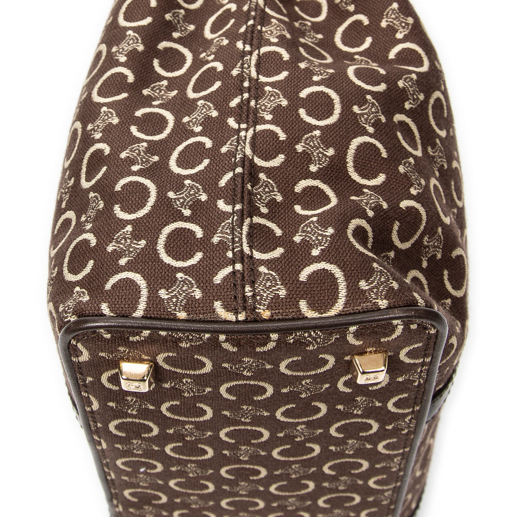 Handbag Small Open Tote Brown C Macadam Canvas