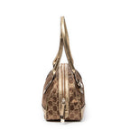 Shoulder bag Princy Boston Gold Monogrammed Satin Canvas