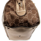 Shoulder bag Princy Boston Gold Monogrammed Satin Canvas