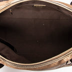 Shoulder bag Princy Boston Gold Monogrammed Satin Canvas