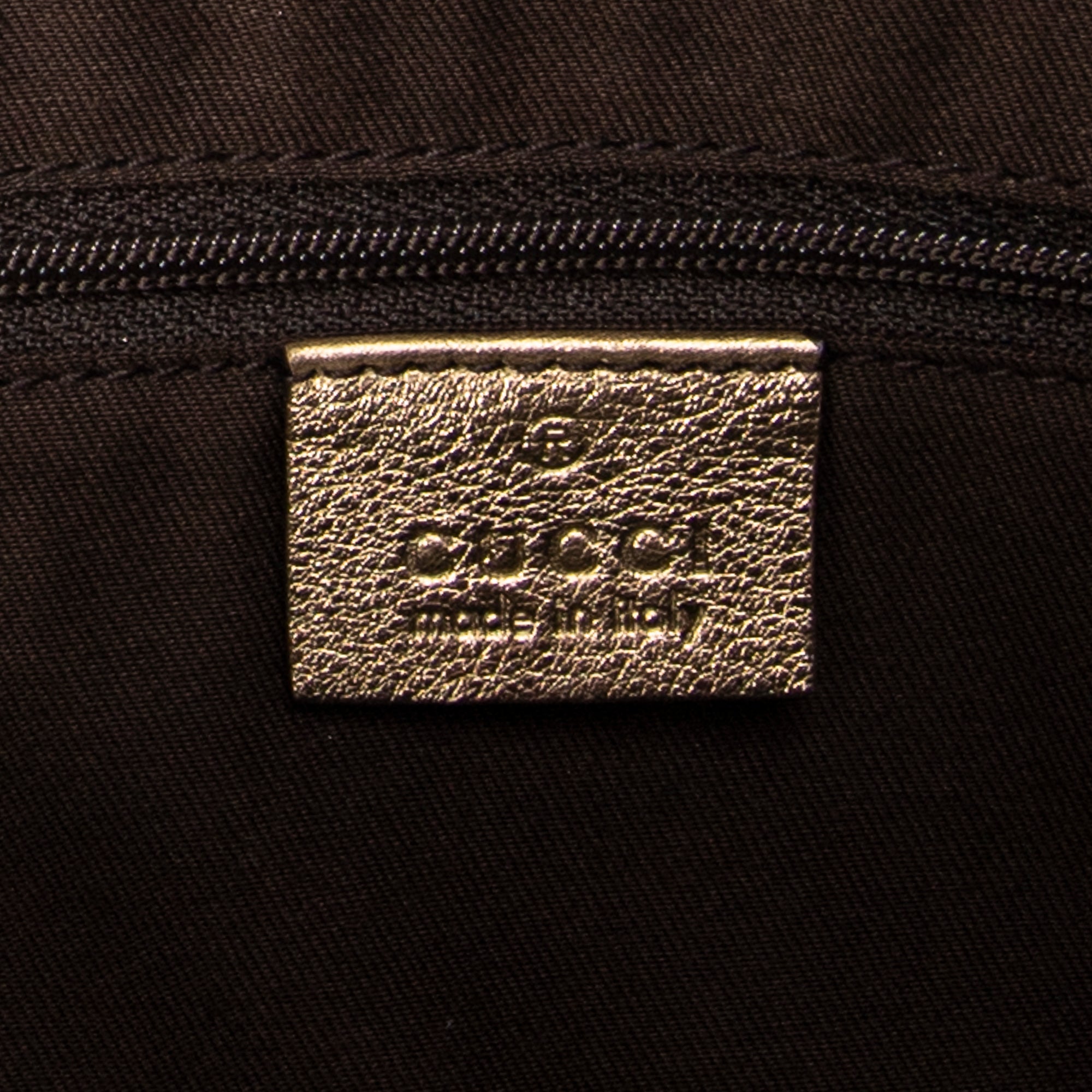 Shoulder bag Princy Boston Gold Monogrammed Satin Canvas