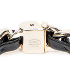 Bracelet CC Heart Chain Link Cuff Bracelet Black Gold Plated