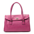 Shoulder bag Alamo 36 Fuchsia Pink Goatskin Leather