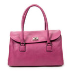 Shoulder bag Alamo 36 Fuchsia Pink Goatskin Leather