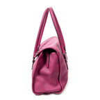 Shoulder bag Alamo 36 Fuchsia Pink Goatskin Leather