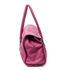 Shoulder bag Alamo 36 Fuchsia Pink Goatskin Leather