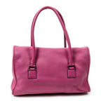 Shoulder bag Alamo 36 Fuchsia Pink Goatskin Leather