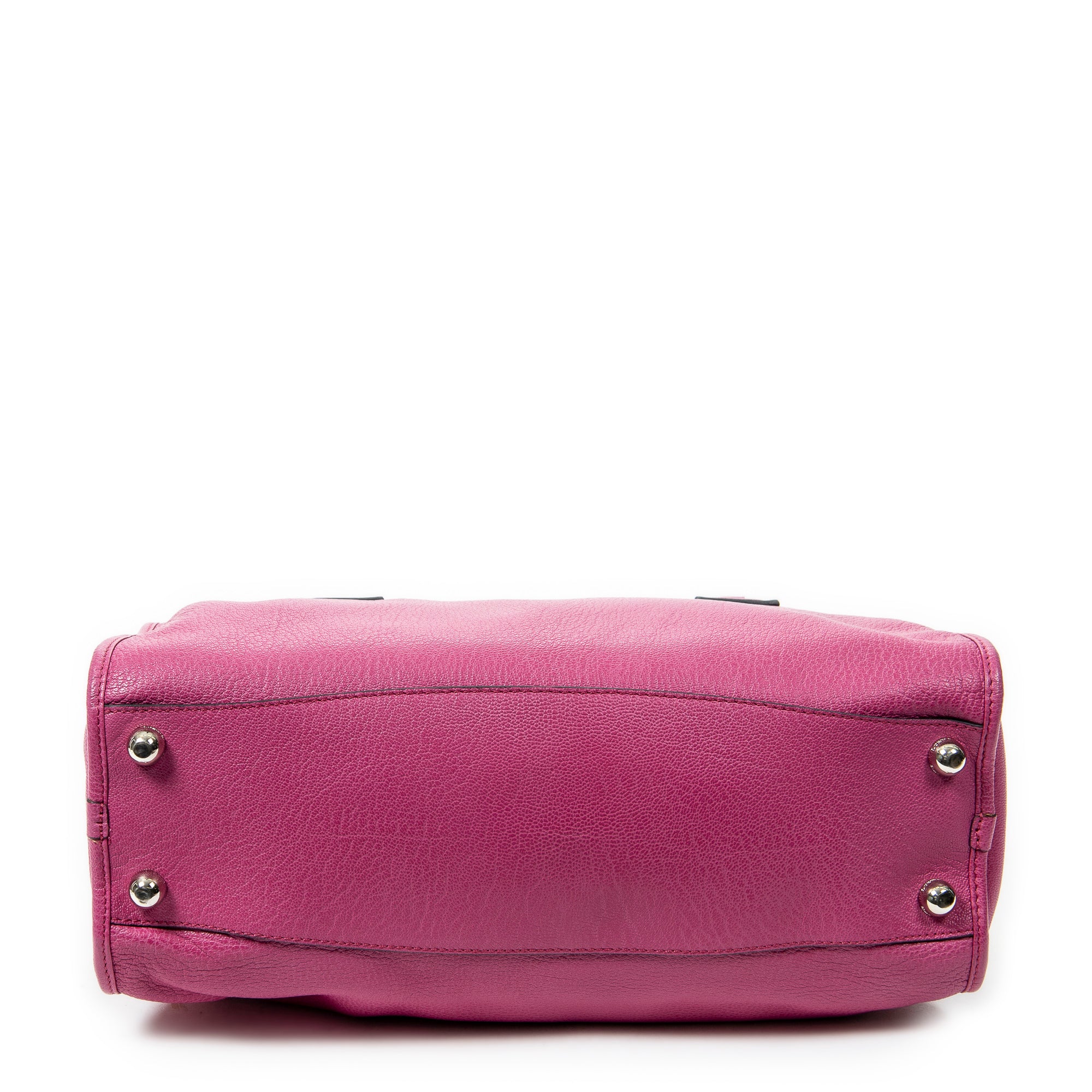 Shoulder bag Alamo 36 Fuchsia Pink Goatskin Leather