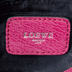 Shoulder bag Alamo 36 Fuchsia Pink Goatskin Leather
