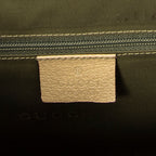 Bolso de hombro Jackie Tote cuadrado de piel de becerro graneada beige
