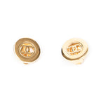Earrings CC Round Clip On Earrings Gold Gold Plated