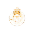 Earrings CC Round Clip On Earrings Gold Gold Plated