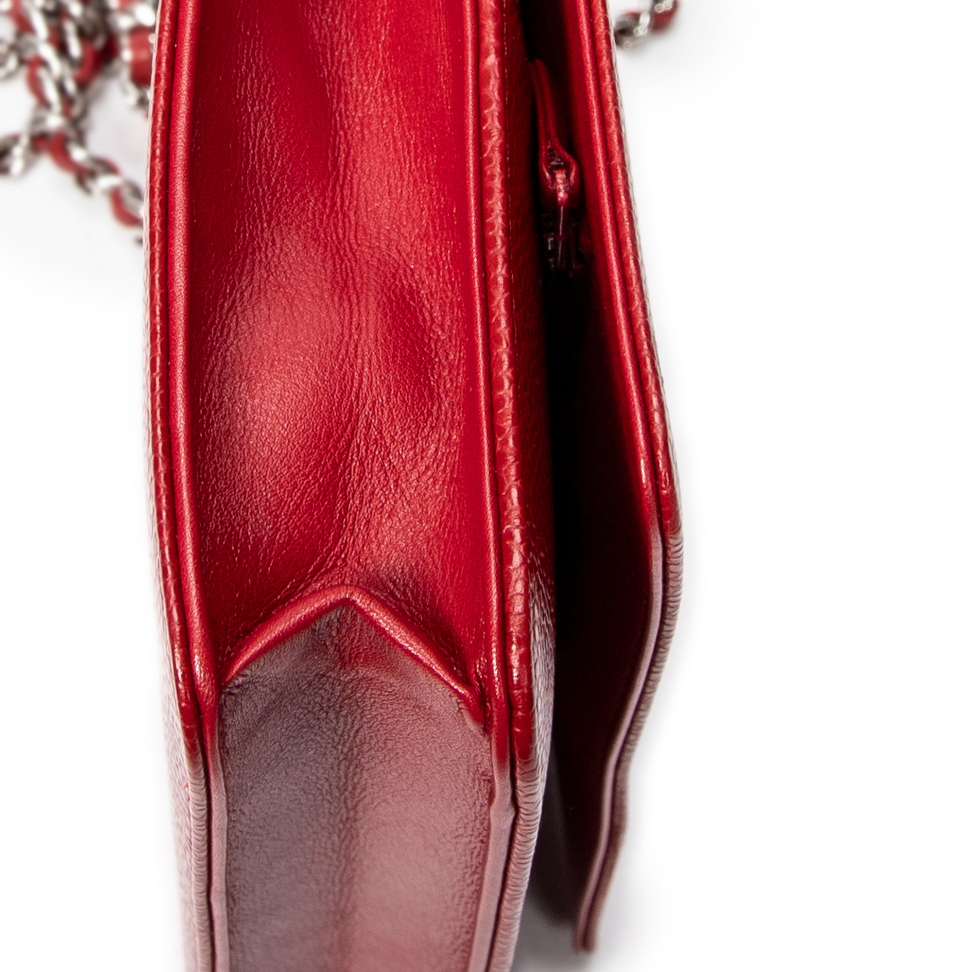 Chanel - Portefeuille sur chaîne intemporel - Rouge