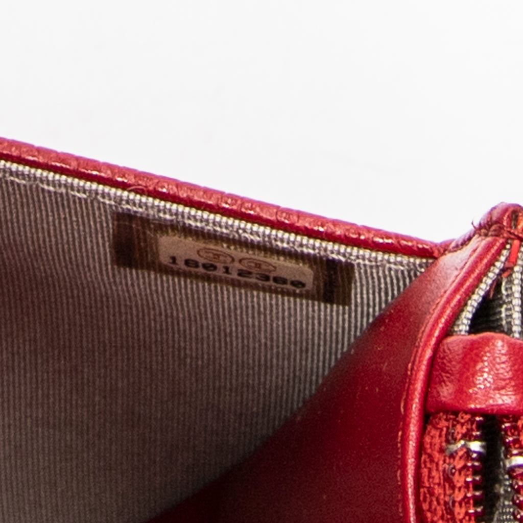 Chanel - Portefeuille sur chaîne intemporel - Rouge