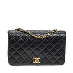 Shoulder bag Mademoiselle Full Flap Black Quilted Lambskin Leather