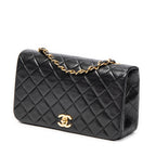 Shoulder bag Mademoiselle Full Flap Black Quilted Lambskin Leather