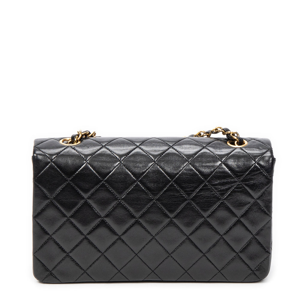 Shoulder bag Mademoiselle Full Flap Black Quilted Lambskin Leather