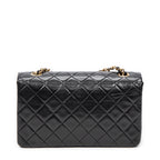Shoulder bag Mademoiselle Full Flap Black Quilted Lambskin Leather