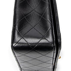 Shoulder bag Mademoiselle Full Flap Black Quilted Lambskin Leather