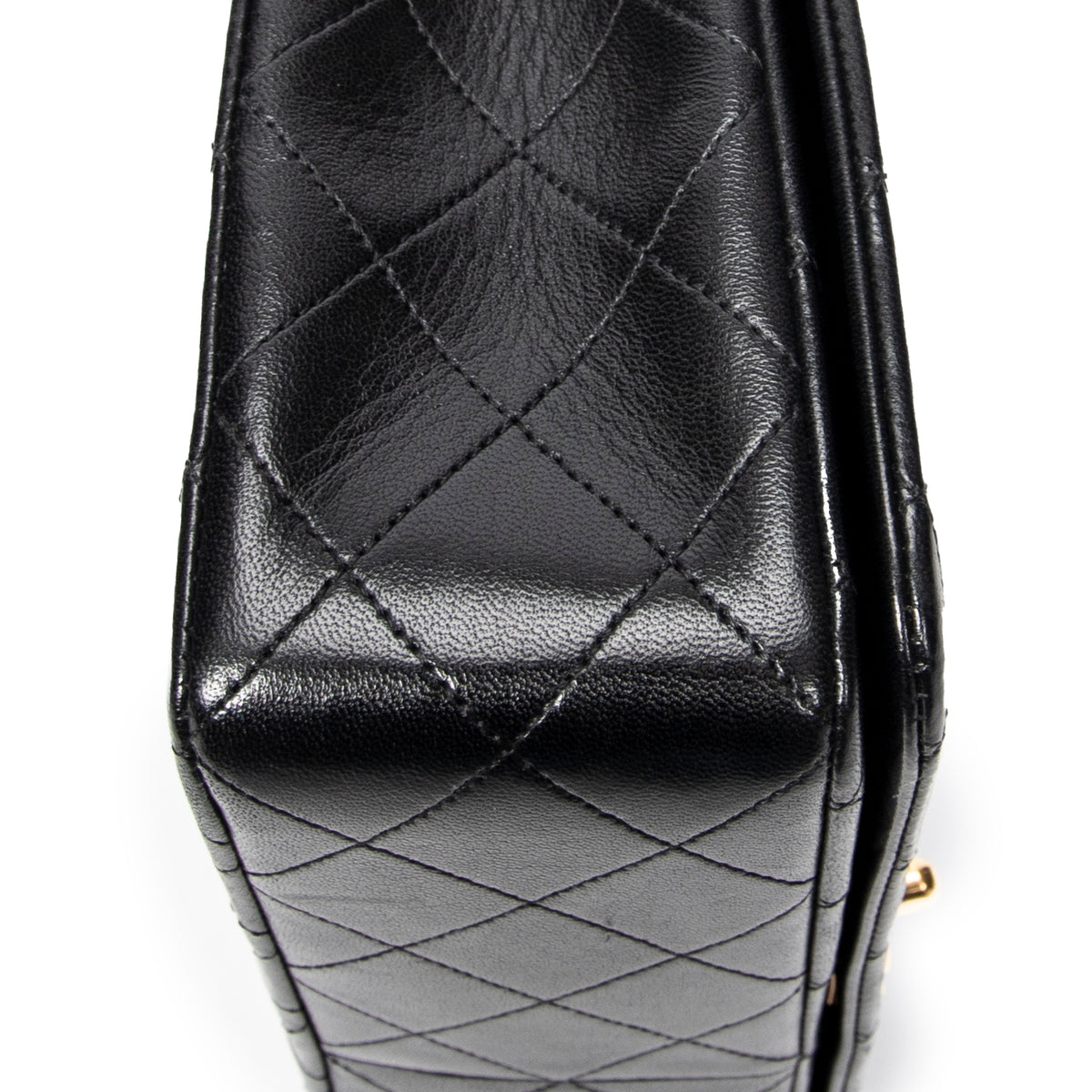 Shoulder bag Mademoiselle Full Flap Black Quilted Lambskin Leather