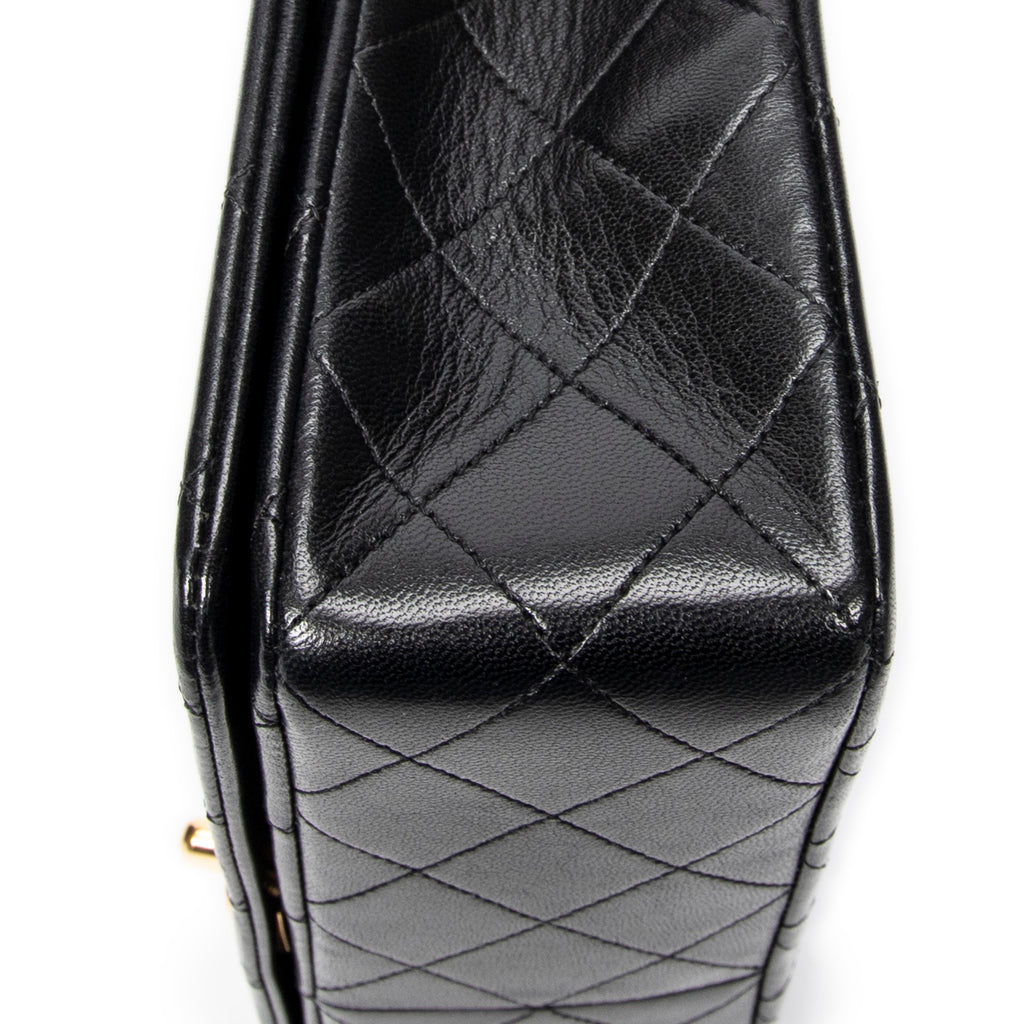 Shoulder bag Mademoiselle Full Flap Black Quilted Lambskin Leather