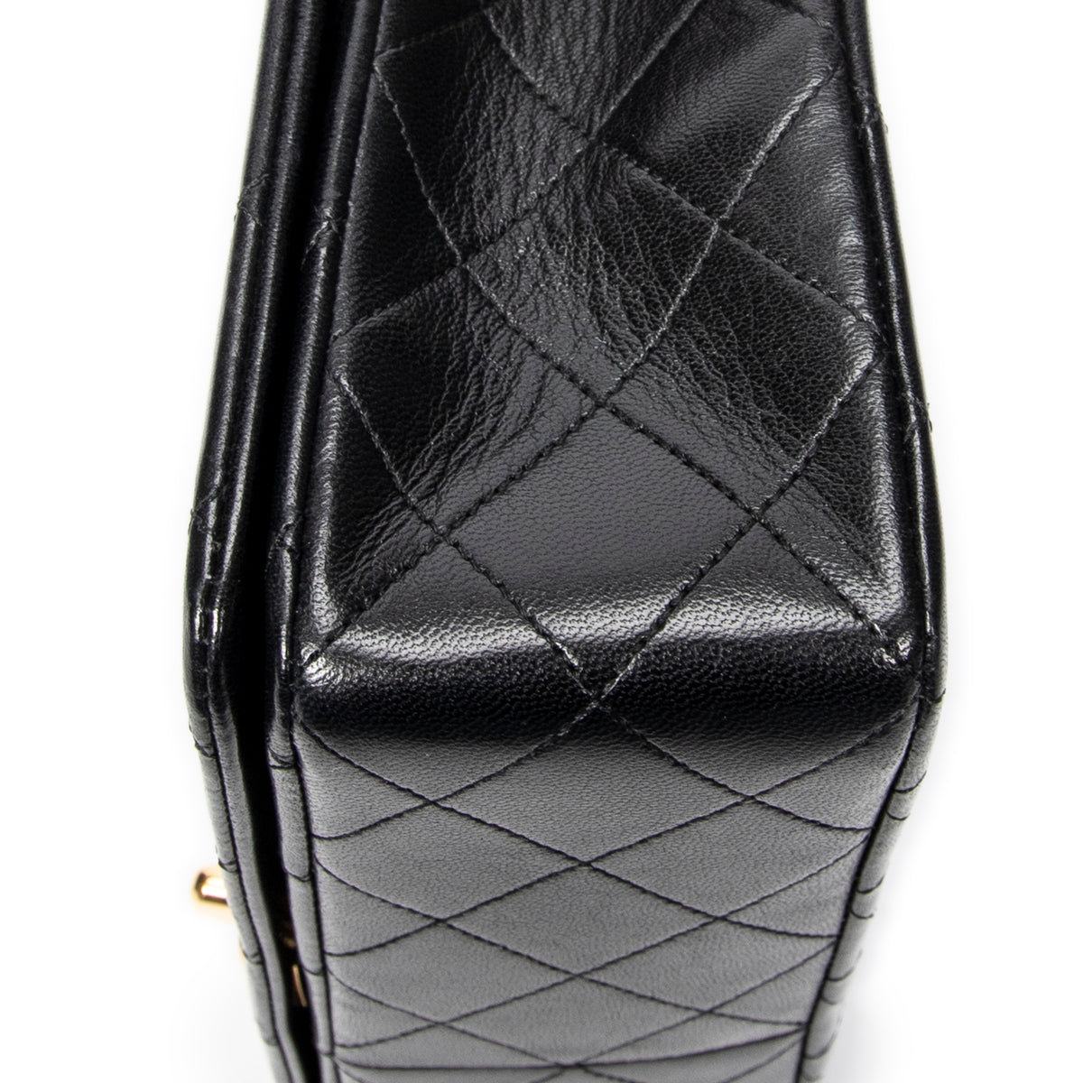 Shoulder bag Mademoiselle Full Flap Black Quilted Lambskin Leather