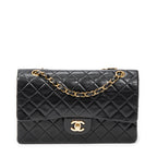 Shoulder bag Classic Double Flap 26 Black Quilted Lambskin Leather