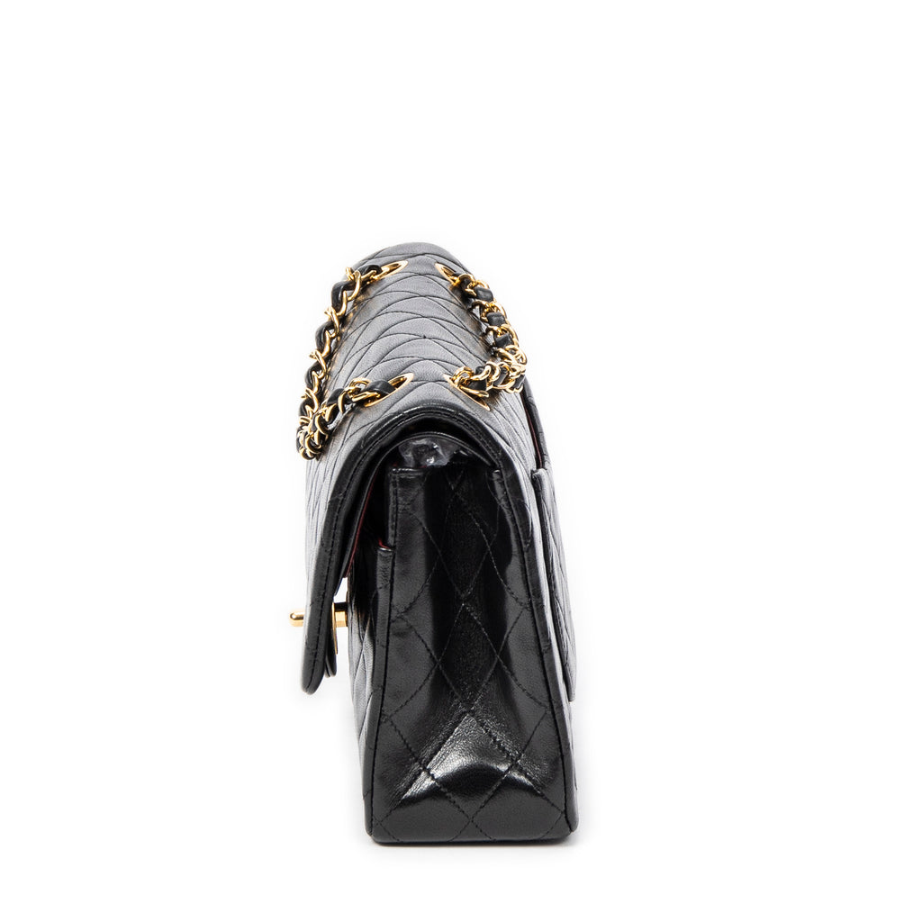 Shoulder bag Classic Double Flap 26 Black Quilted Lambskin Leather