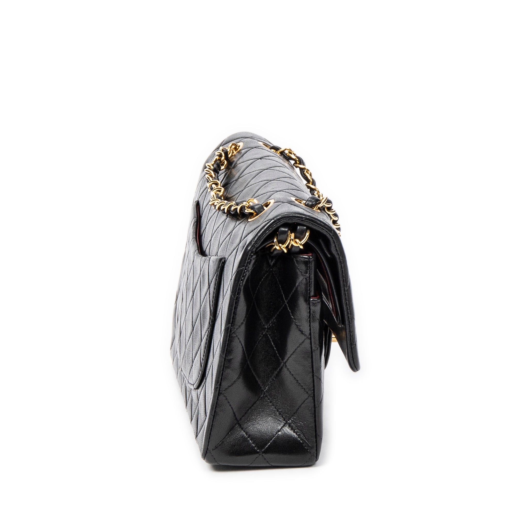 Shoulder bag Classic Double Flap 26 Black Quilted Lambskin Leather