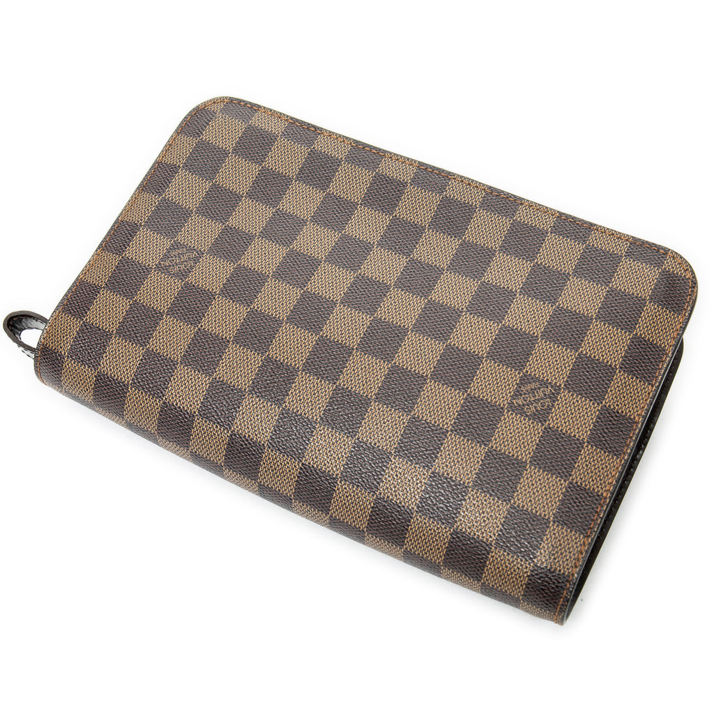 Handbag Saint Louis Clutch Brown Damier Ebene